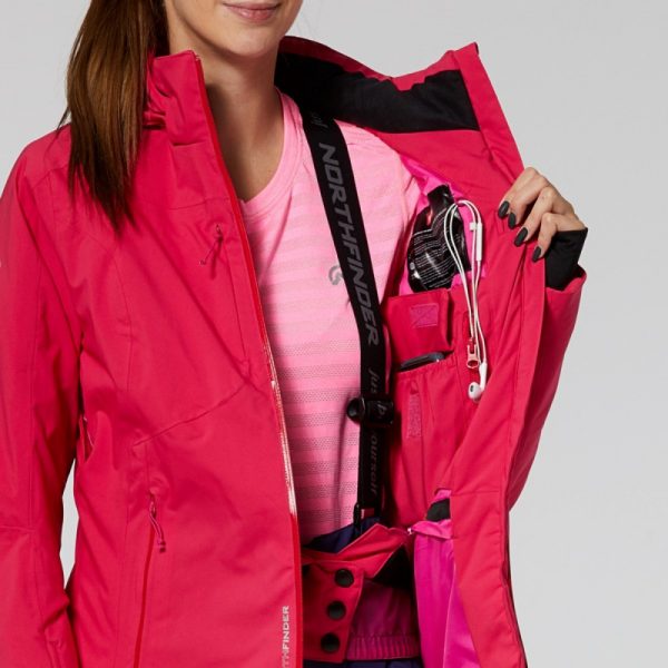 BU-4499SNW dámska bunda zateplená lyžiarsky komfort 2l primaloft® insulation eco black AVIANA 9