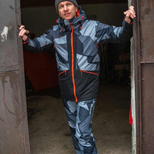 NO-3656SNW pánske nohavice lyžiarske zateplené camu print KESIM 9