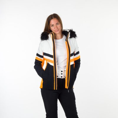 BU-4920SNW dámska trendová lyžiarska zateplená bunda s plnou výbavou AINSLEY 48