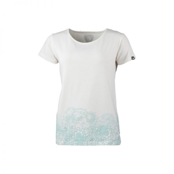 TR-4395SP dámske tričko voľnočasové jednofarebné bavlnené s kvetinovým motívom SANDRO 5