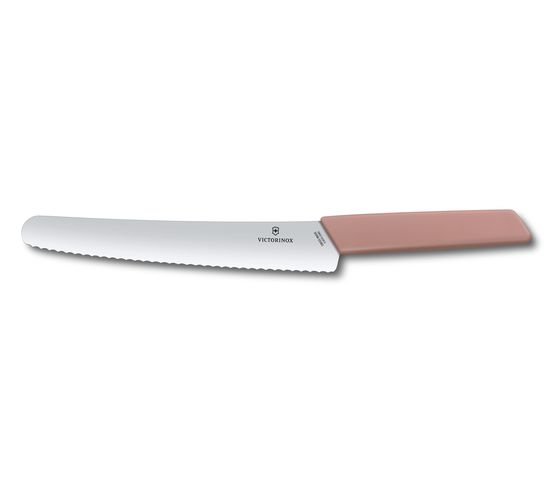 Victorinox Swiss Modern Nôž na pečivo a cukrovinky 22 cm -marhuľovo ružová 1